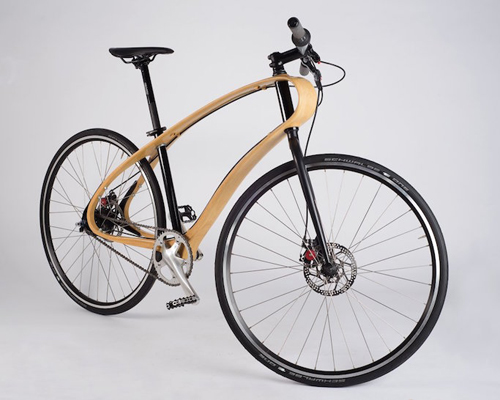 wooden bicycle frame
