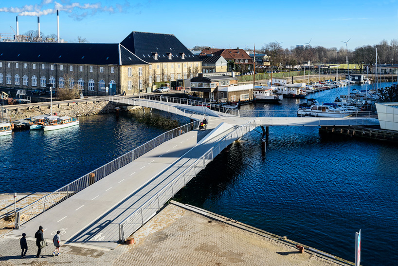 dietmar feichtinger spans copenhagen canals with butterfly bridge