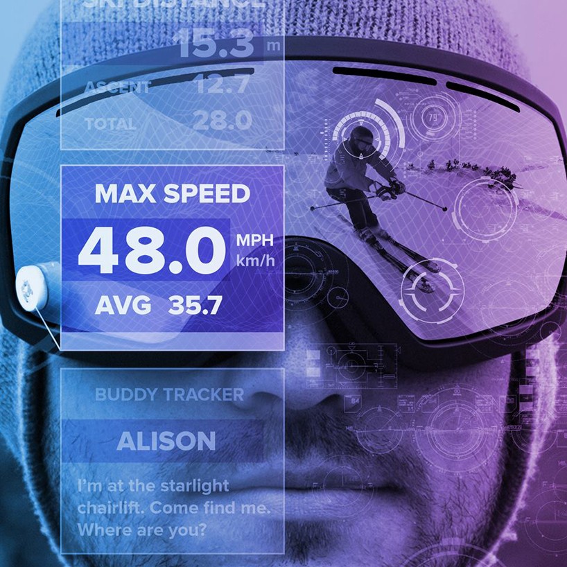 gogglepal brings universal heads-up display to snow goggles