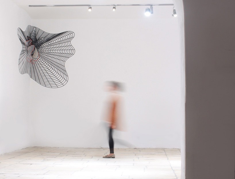 noa raviv visualizes immaterial computer errors with grid installation