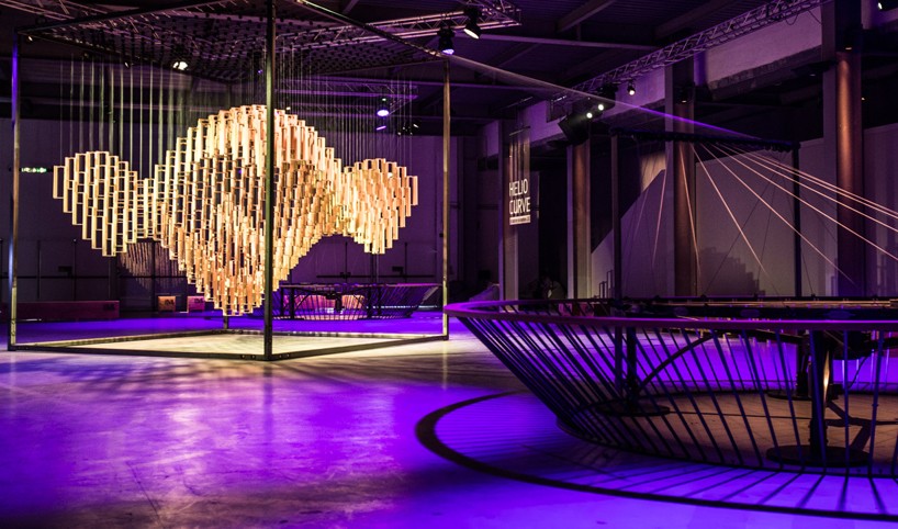 hyundai helio curve sculpture in motion 2.0 at 2015 milan design week