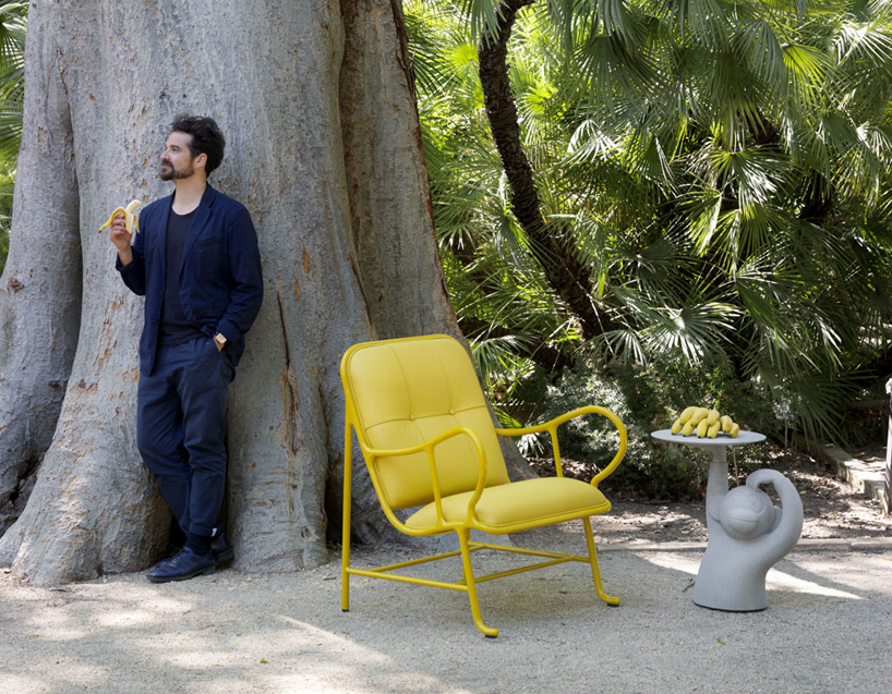 jaime hayon updates gardenias collection with monkey side table for BD barcelona