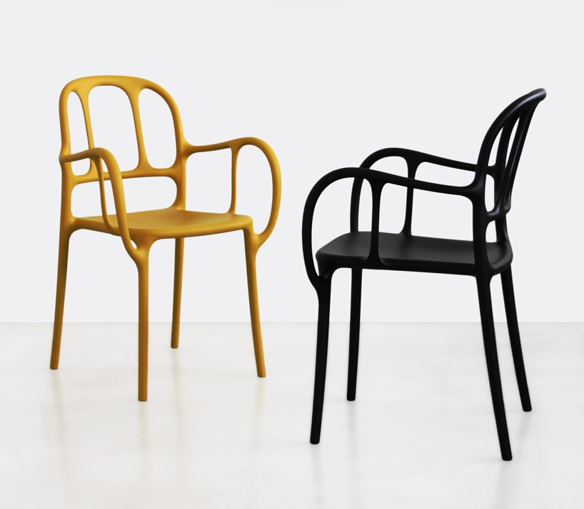 jaime hayon gas injection moulds milà plastic chair for magis