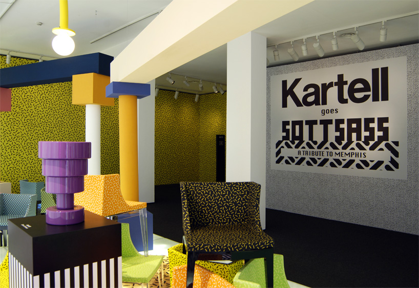 kartell goes sottsass with a tribute to memphis during milan design week