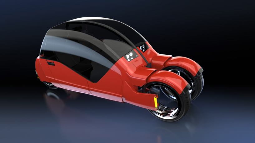 argodesign's lanesplitter car concept splits into two motorcycles