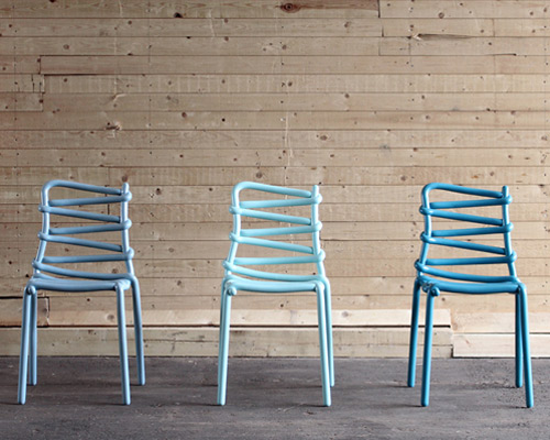 markus johansson design studio's loop chair at salone satellite