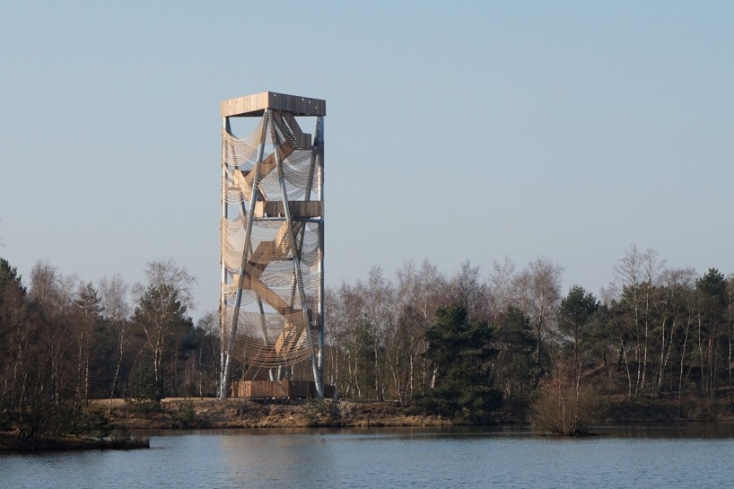 mamu architects lommel viewing tower designboom