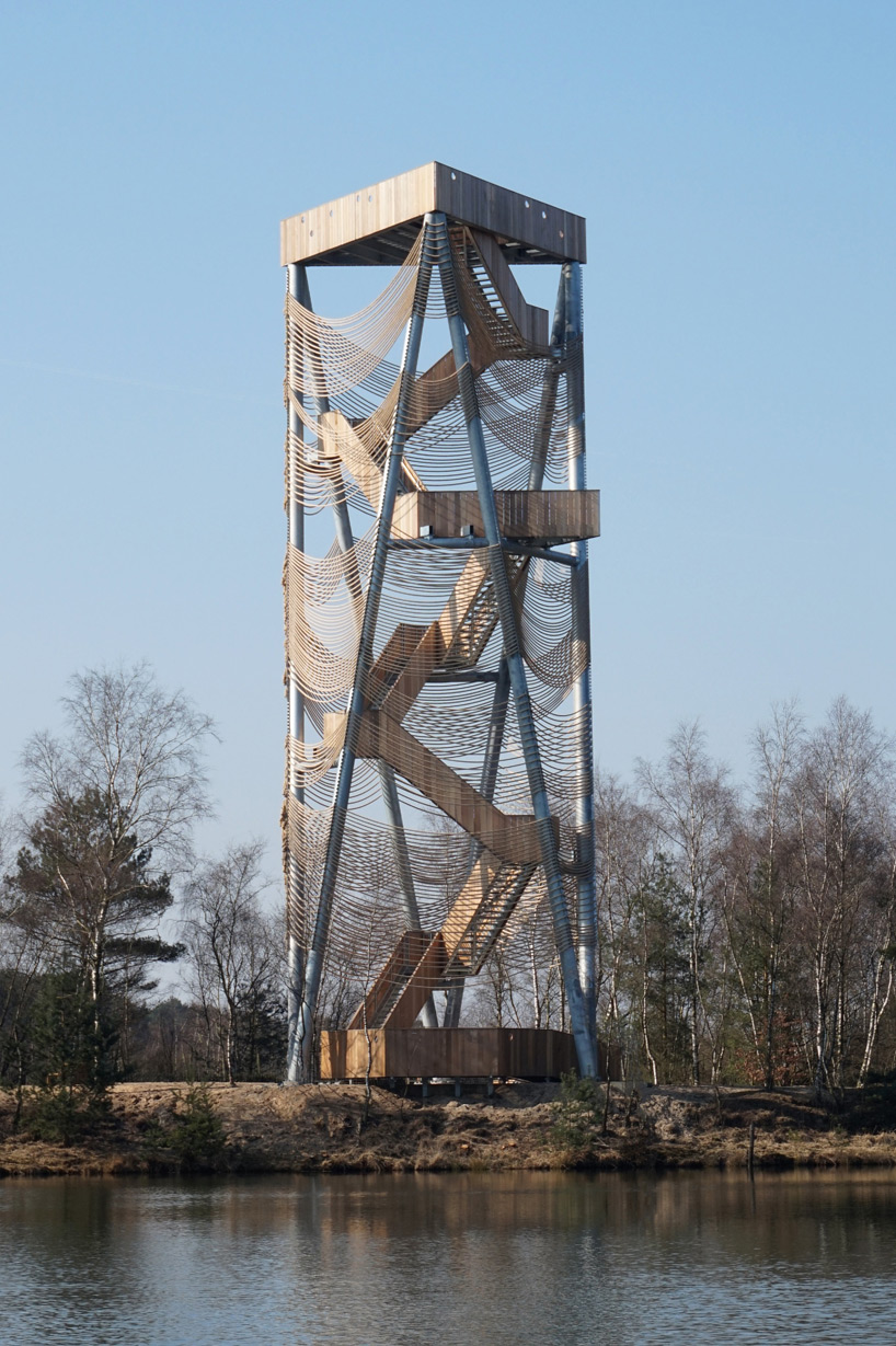 mamu architects lommel viewing tower designboom