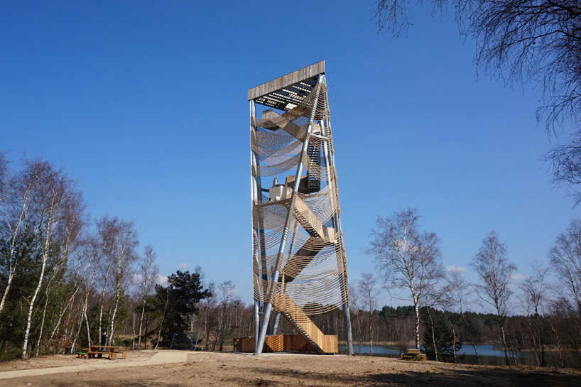 mamu architects lommel viewing tower designboom