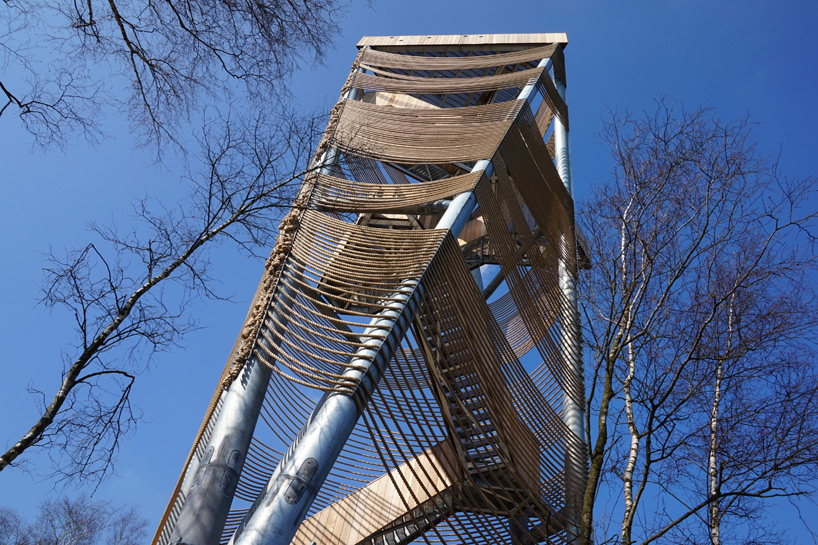 mamu architects lommel viewing tower designboom