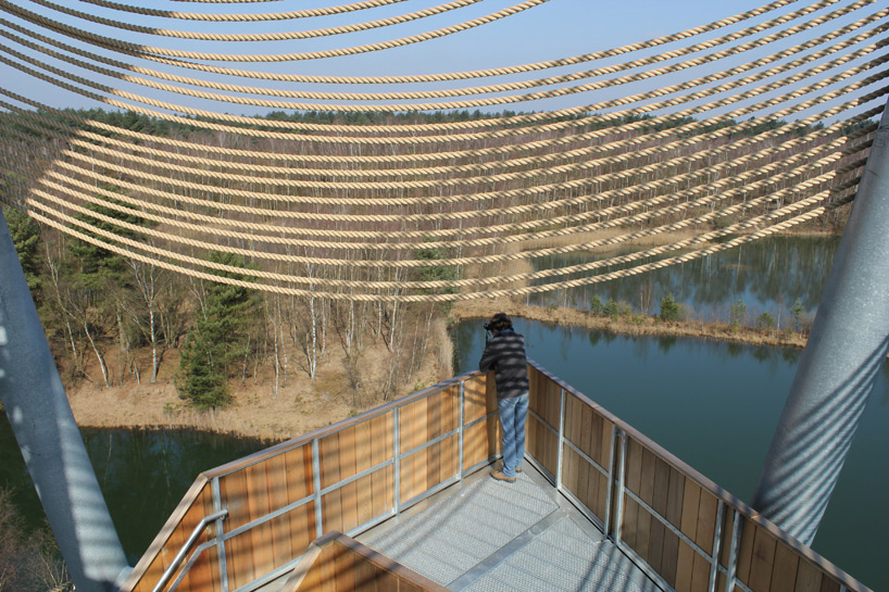 mamu architects lommel viewing tower designboom