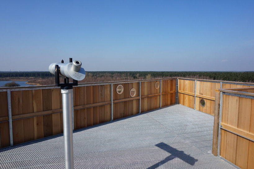 mamu architects lommel viewing tower designboom