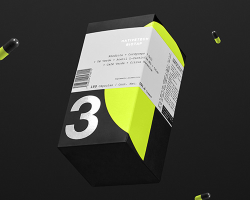 nativetech nutrition supplements packaging by anagrama