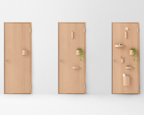 nendo showcases innovative 'seven doors' collection for abe kogyo
