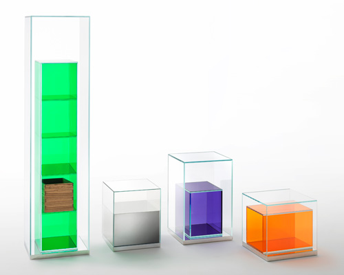 philippe starck places a 'boxinbox' for glas italia
