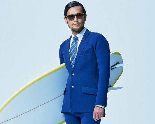 surf to work wearing quiksilver japan's business suit wetsuit