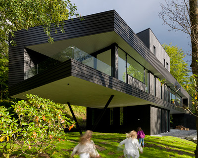 todd saunders completes villa S, a timber-clad suburban residence in norway