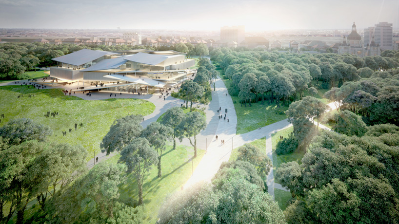 snøhetta sanaa new national gallery ludwig museum in budapest designboom
