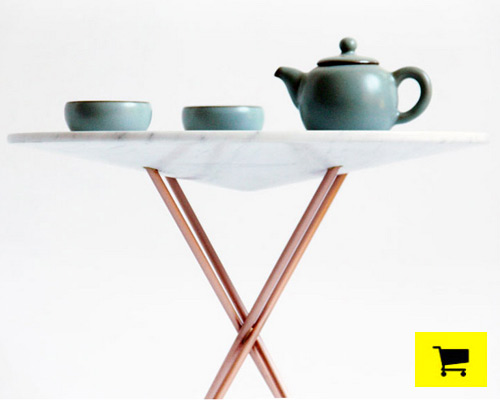 egnazia marble low tables, now on the designboom shop!