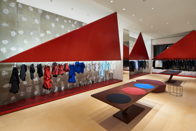 issey miyake store by tokujin features his moroso brook stool