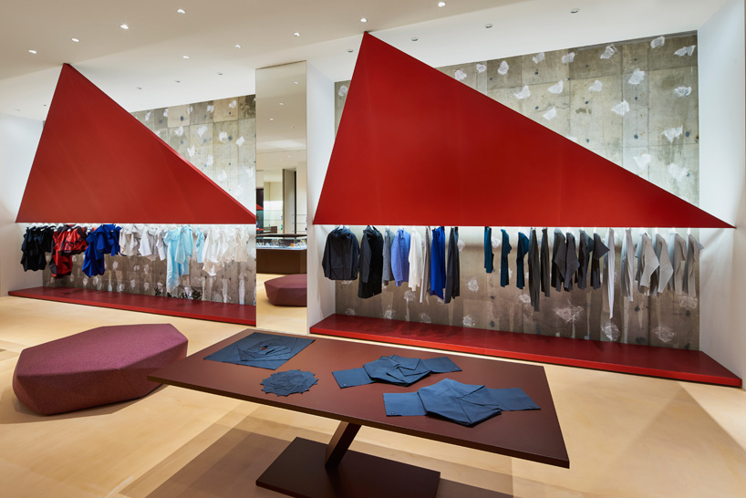 issey miyake store by tokujin features his moroso brook stool