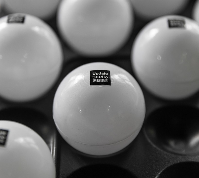 update studio stillness installation designboom