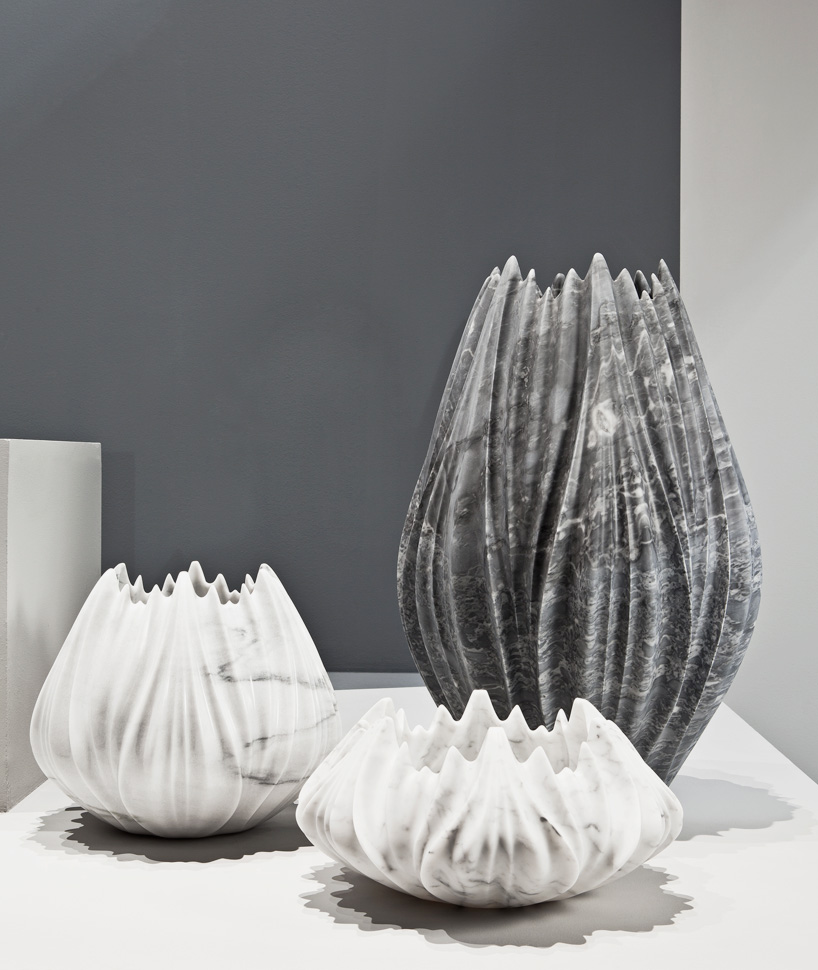 zaha hadid citco tau vases quad tables salone del mobile 2015 designboom