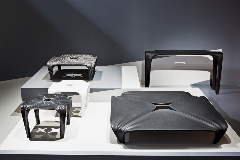 zaha hadid citco tau vases quad tables salone del mobile 2015 designboom