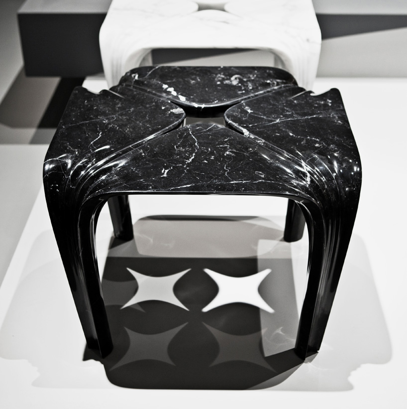 zaha hadid citco tau vases quad tables salone del mobile 2015 designboom