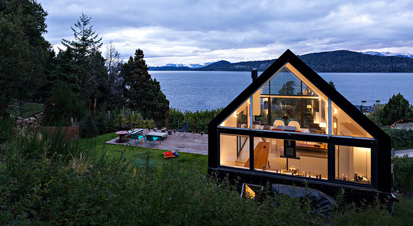 alric galindez architects' lake side vizu house in northern patagonia