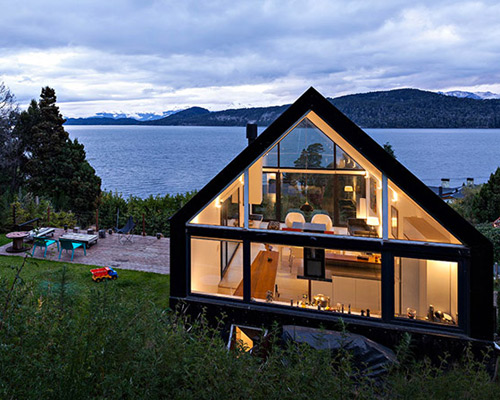 alric galindez architects' lake side vizu house in northern patagonia