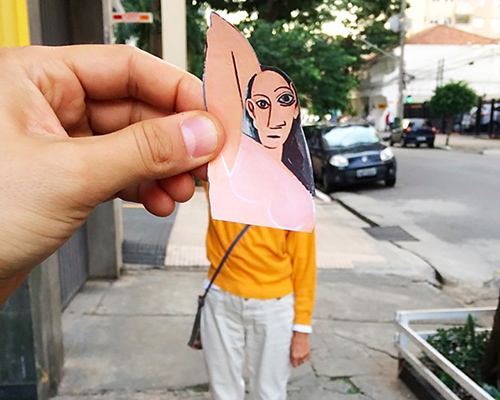 masterpieces meet modern life for fine art air collages