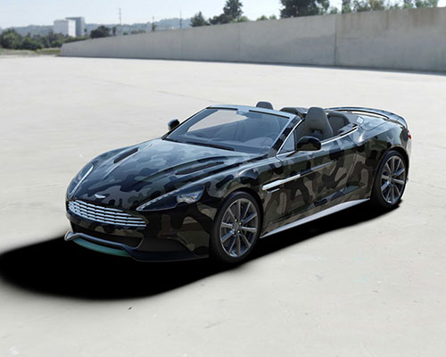 aston martin collaborates with valentino on a distinct V12 vanquish volante