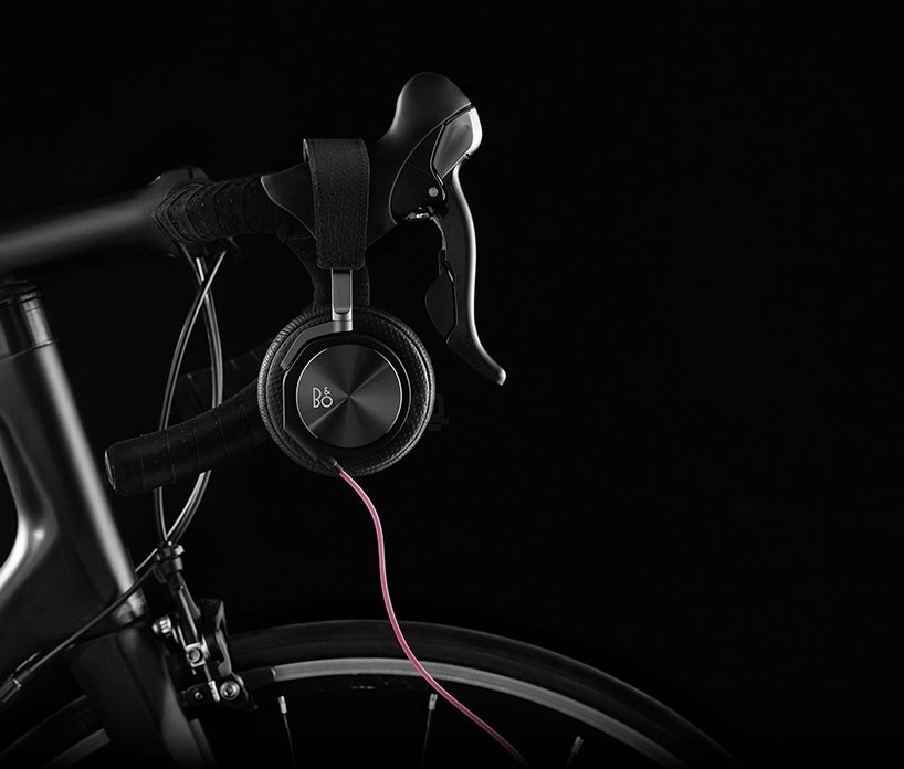 rapha designs sweat proof bang and olufsen headphones for cyclists