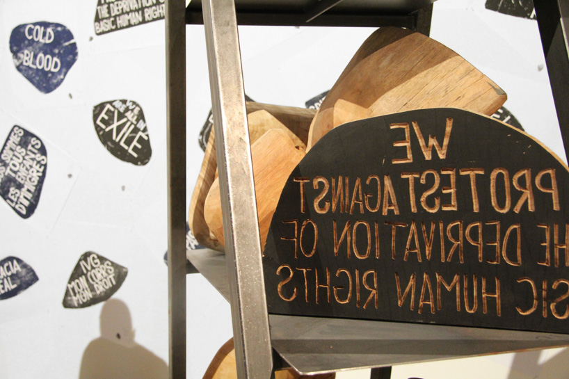 barthélémy toguo's human bust stamp sculptures create an urban requiem