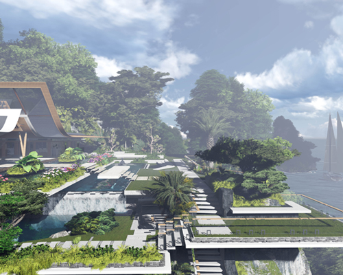 martin ferrero visualizes water pavilion addition for tropical xálima island
