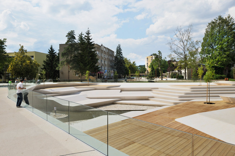 enota promenada velenje city center pedestrian zone slovenia designboom