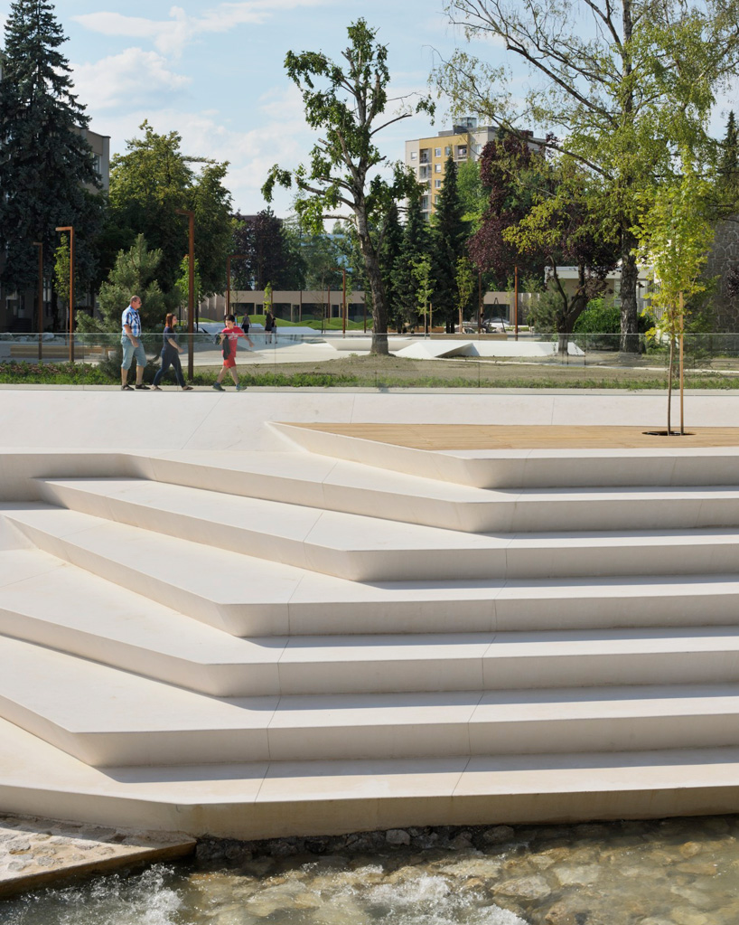 enota promenada velenje city center pedestrian zone slovenia designboom