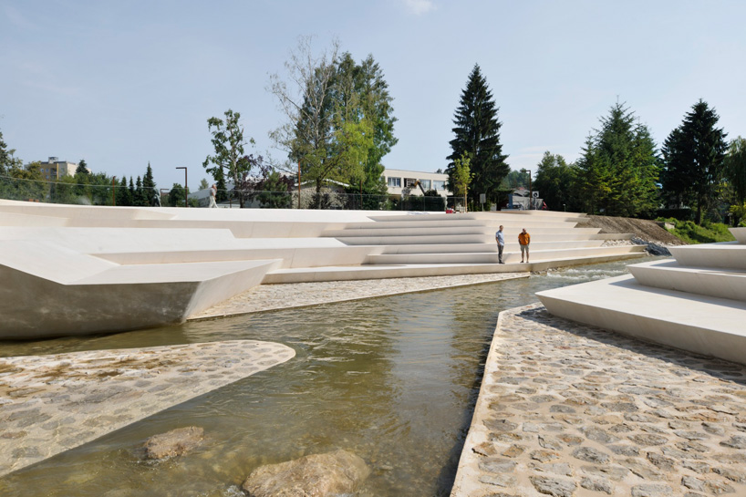 enota promenada velenje city center pedestrian zone slovenia designboom