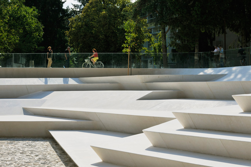 enota promenada velenje city center pedestrian zone slovenia designboom