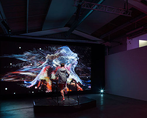 nike's force of nature interactive installation gives you the rush of running