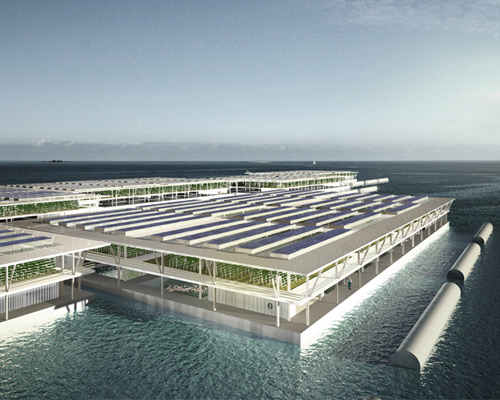 smart floating farms concept ponders agriculture in a world of 9.1 billion
