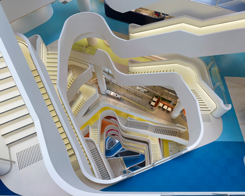 HASSELL winds a series of staircases through medibank building in melbourne