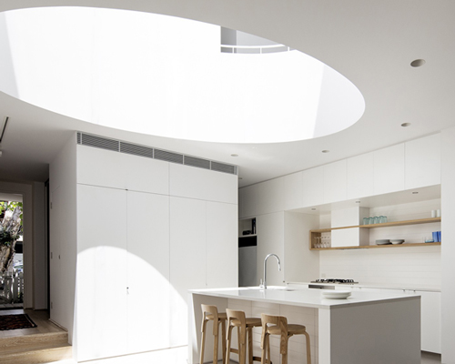 campbell architecture adds oval light-well to C3 house in sydney