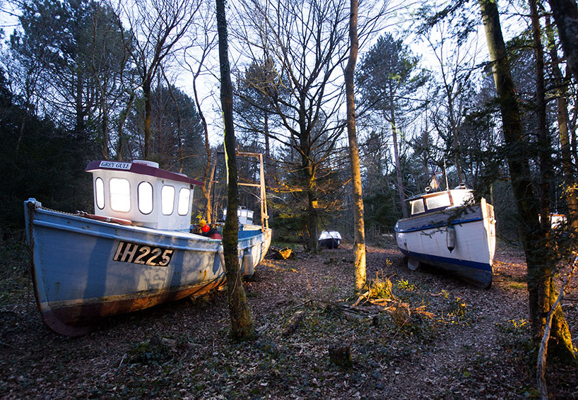 abandoned fishing boats 'wash up' in bristol's leigh woods
