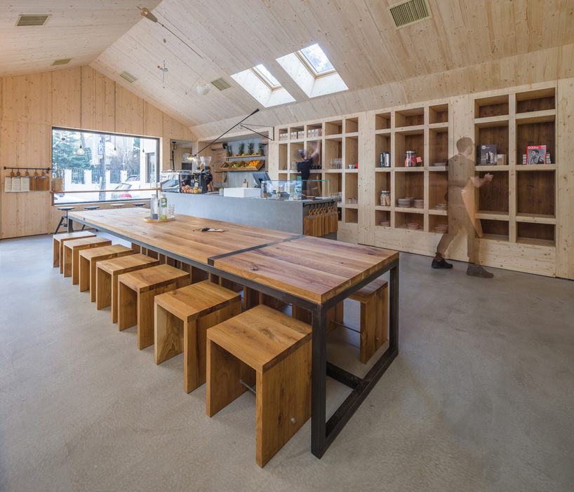 nana not a number architects juice bar cabin bucharest designboom