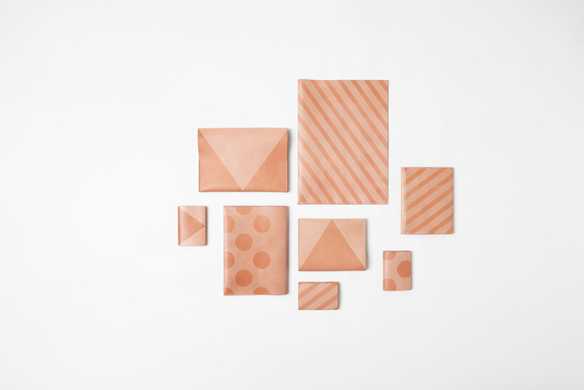 nendo suntan pattern leather designboom 