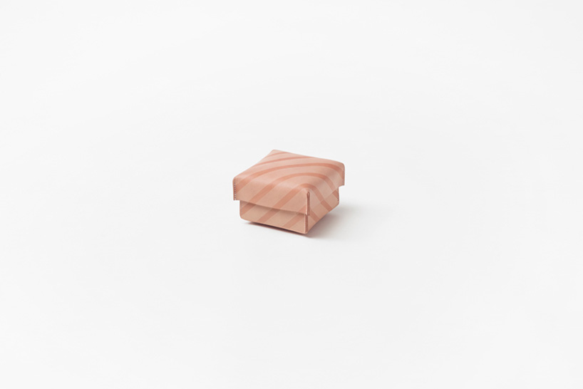 nendo suntan pattern leather designboom 