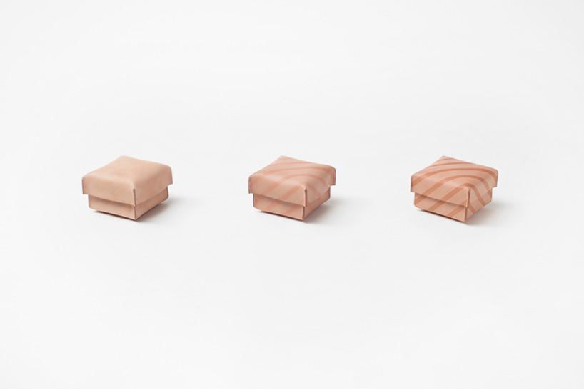 nendo suntan pattern leather designboom 