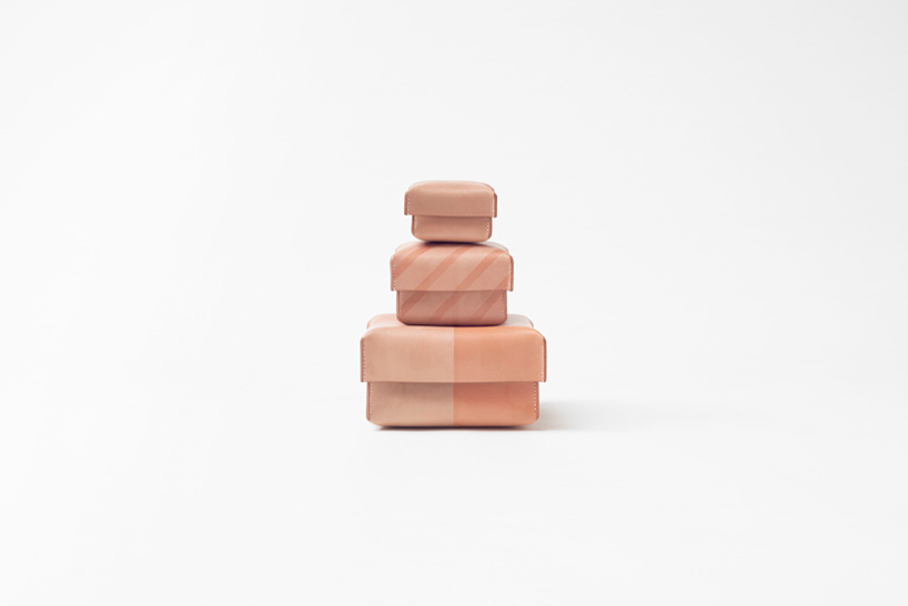 nendo suntan pattern leather designboom 